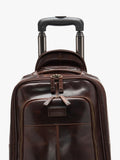 Loake Paris leather wheeled suitcase Chestnut (British brand)