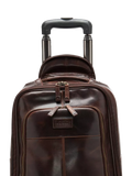 Loake Paris leather wheeled suitcase Chestnut (British brand)