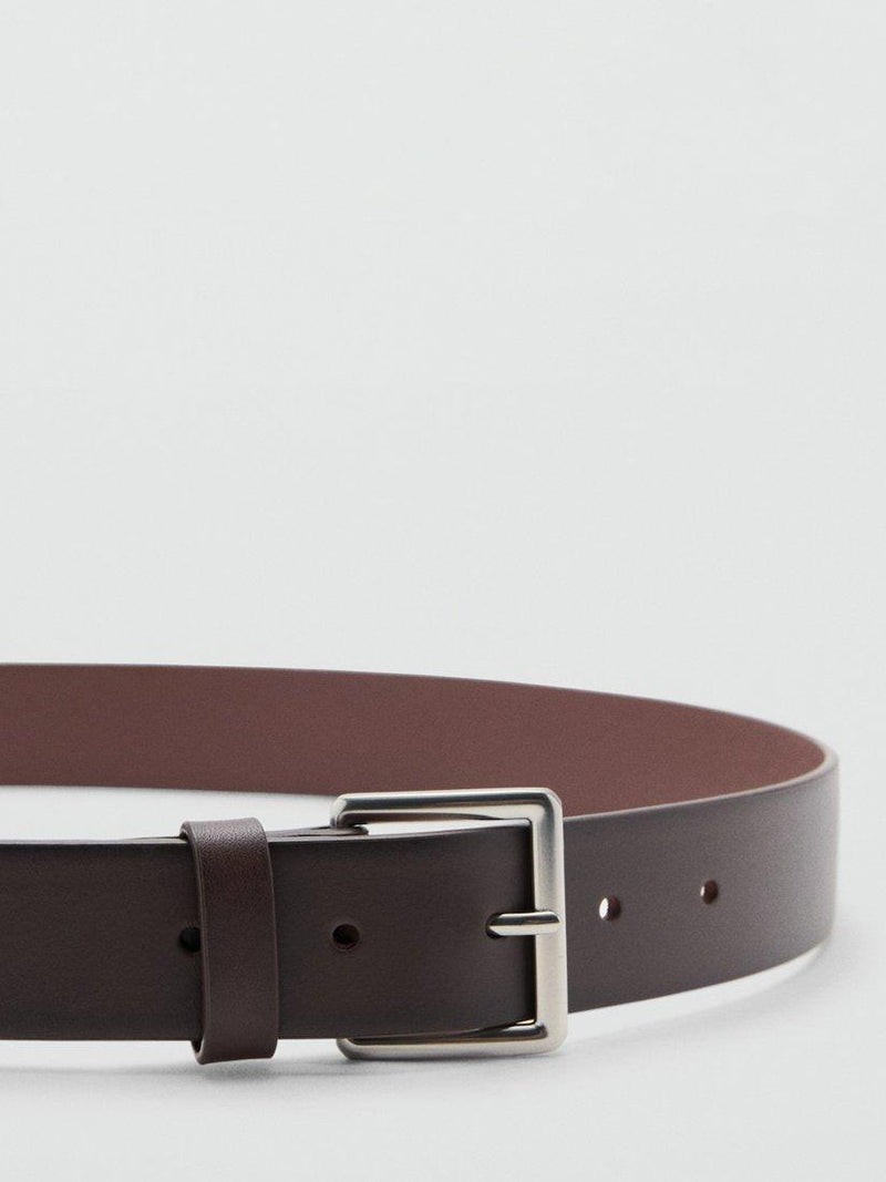Mango Bolognia leather belt with zinc buckle imported from the UK
