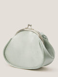 Monsoon kids' satin bag in sage with rose applique, UK version