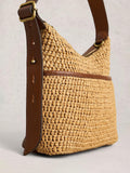 White Stuff Mini Sofia Raffia crossbody bag - British product