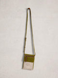 White Stuff Tiggy suede crossbody bag green, imported from the UK