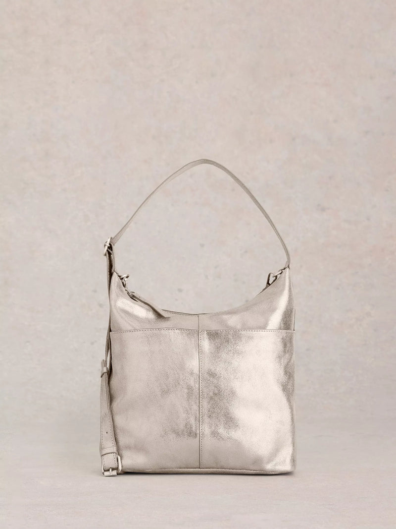 White Stuff Sophia crossbody bag in silver (British brand)