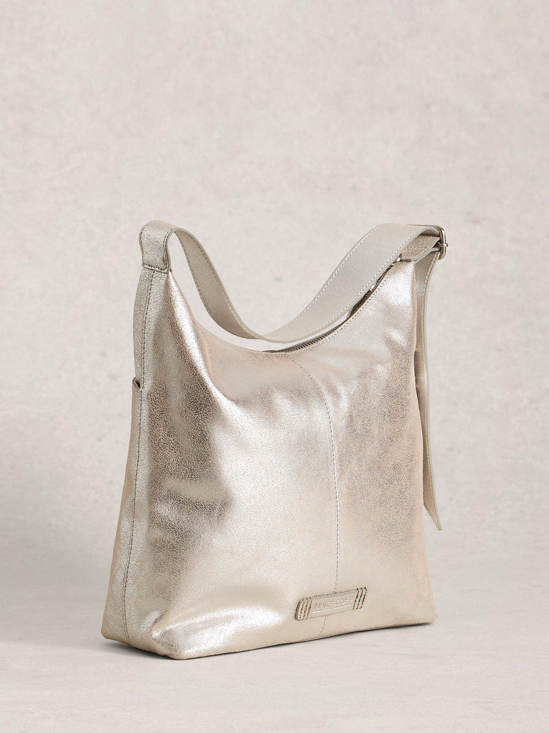 White Stuff Sophia crossbody bag in silver (British brand)