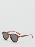 Mango Justin oval sunglasses brown polycarbonate, imported from the UK