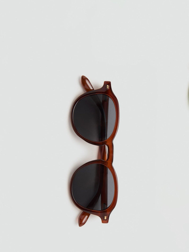Mango Justin oval sunglasses brown polycarbonate, imported from the UK
