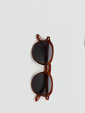 Mango Justin oval sunglasses brown polycarbonate, imported from the UK