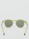 Mango Justin round sunglasses yellow frame polycarbonate lenses - British product