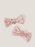 Monsoon rose bow hair clips pack of 2, UK version