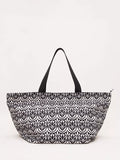 Phase Eight geometric beach bag black multi, imported from the UK