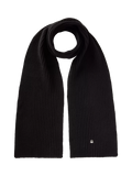 Benetton wool blend scarf black - British product