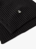 Benetton wool blend scarf black - British product