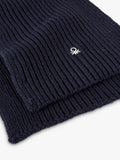 Benetton plain wool blend knitted scarf, UK version