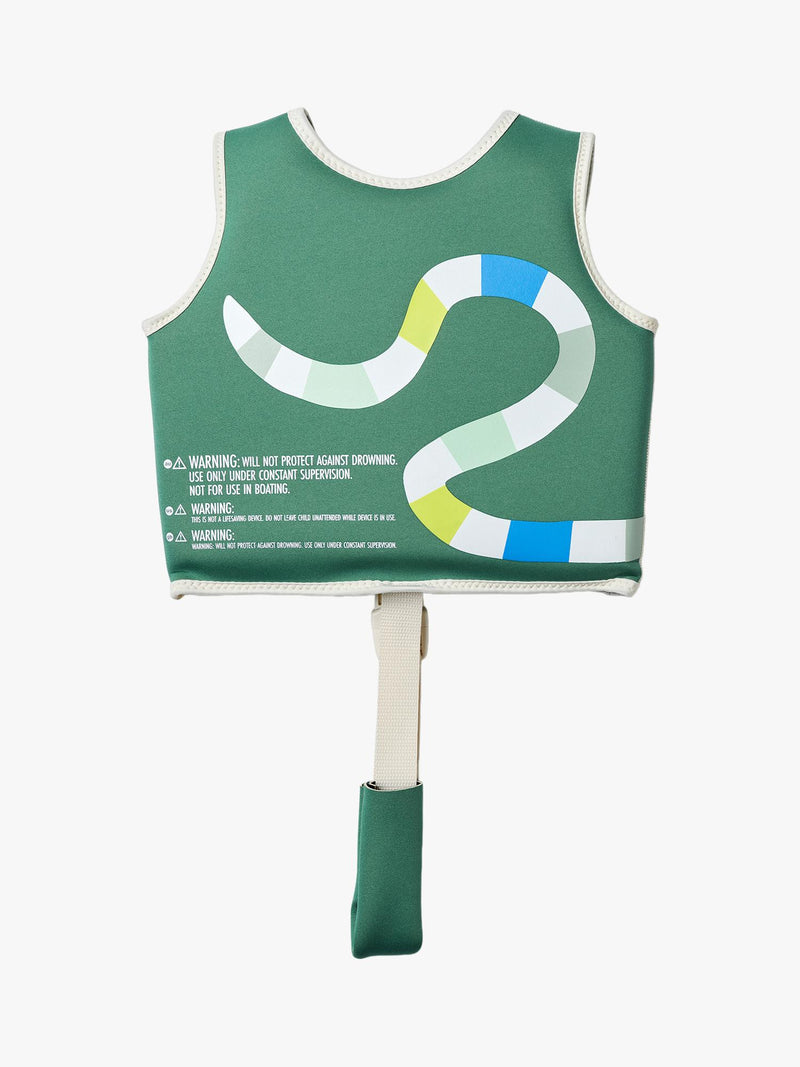 Sunnylife Into The Jungle swim vest for kids, green - British product