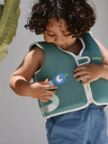 Sunnylife Into The Jungle swim vest for kids, green - British product