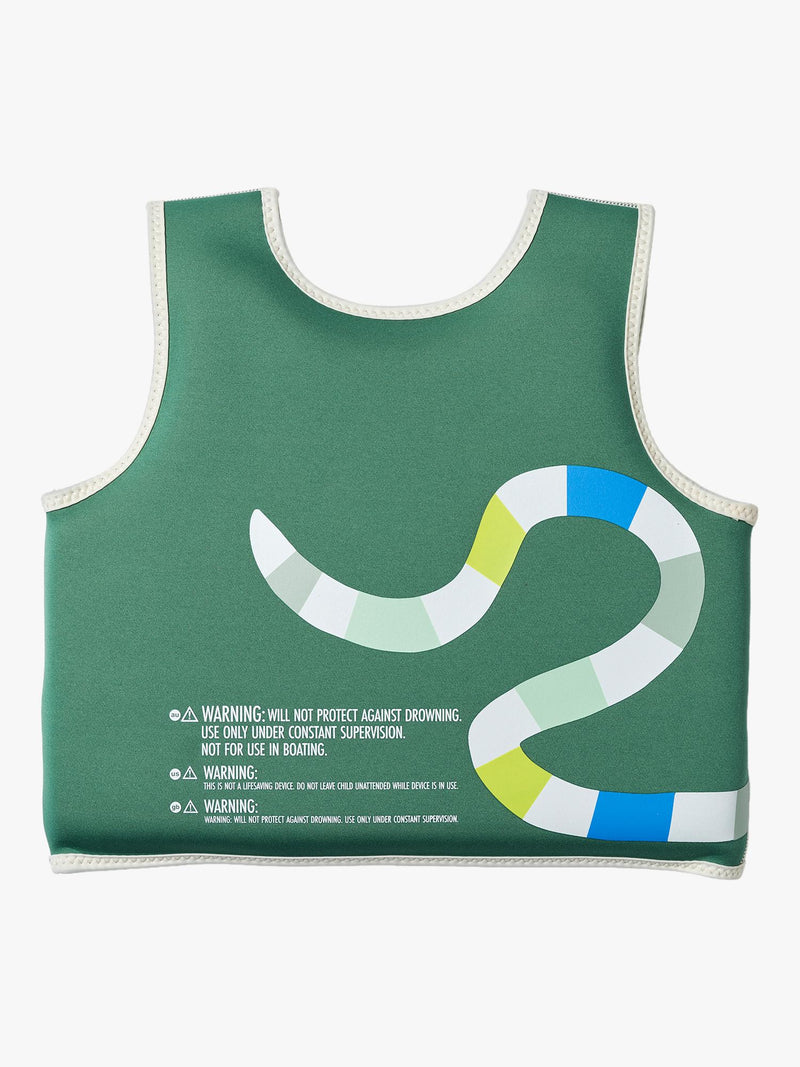 Sunnylife Into The Jungle swim vest for kids, green - British product