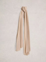 John Lewis White Stuff Penny Oversized Scarf, Natural, 100cm x 200cm- Buy online at McGrocer