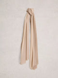 White Stuff Penny oversized scarf in natural colour (British brand)