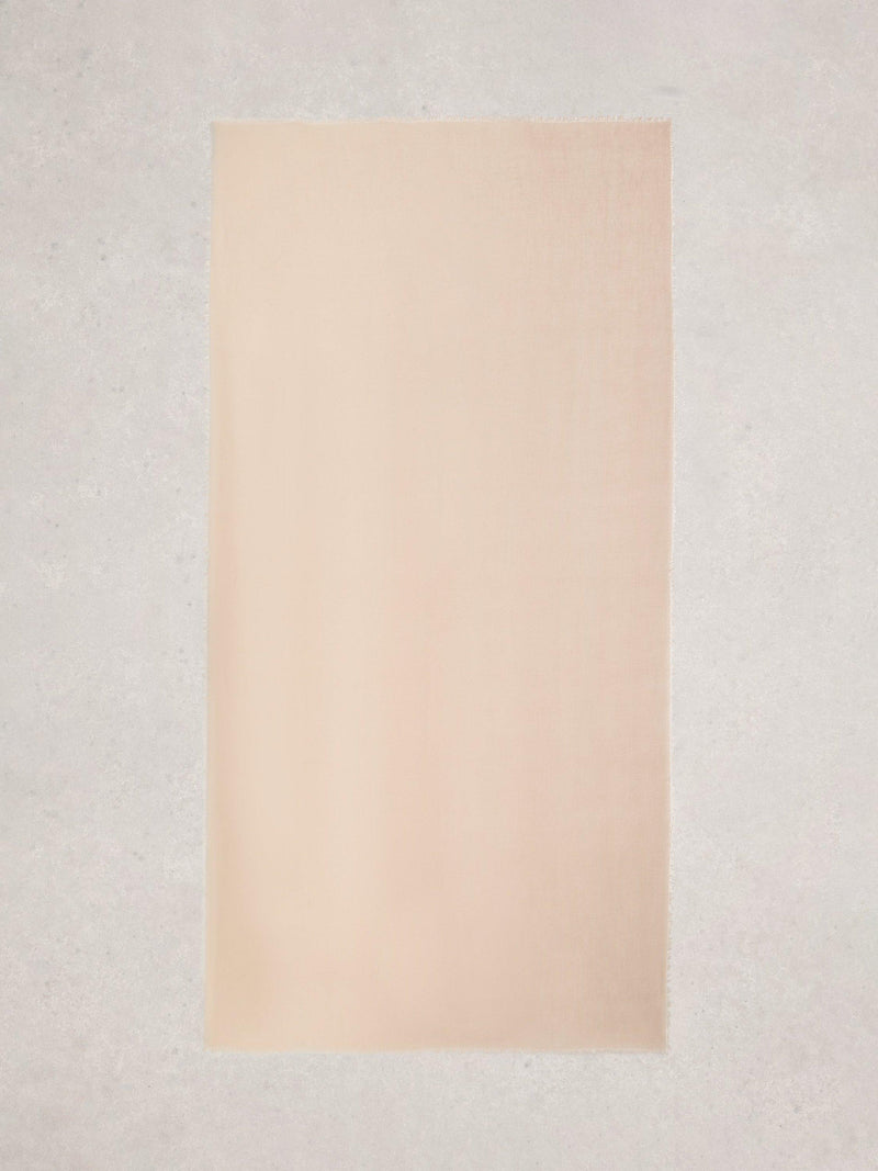 White Stuff Penny oversized scarf in natural colour (British brand)