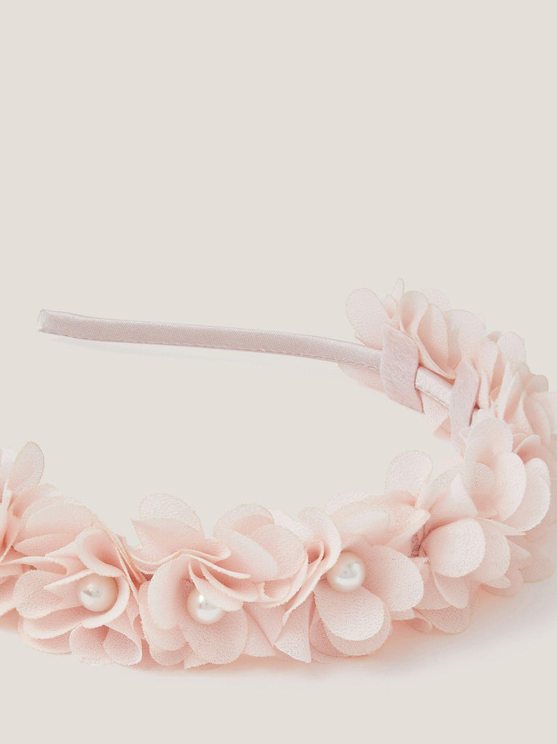 Monsoon corsage pearl headband pink (British brand)