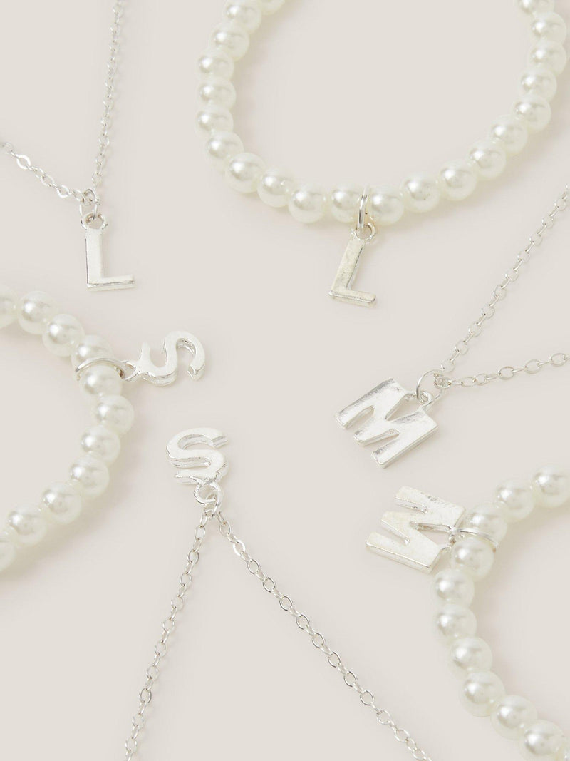 Monsoon kids initial jewellery set in multi, imported from the UK