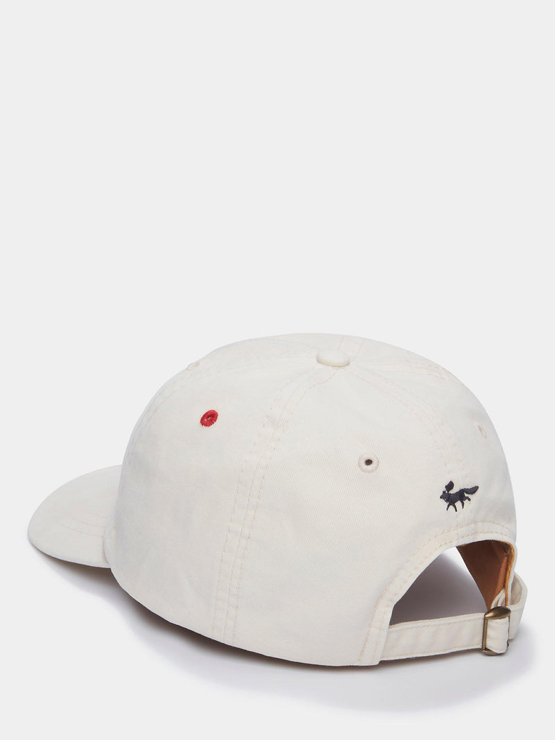 Aubin Hendwell baseball cap in vintage white (British brand)
