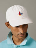 Aubin Hendwell baseball cap in vintage white (British brand)