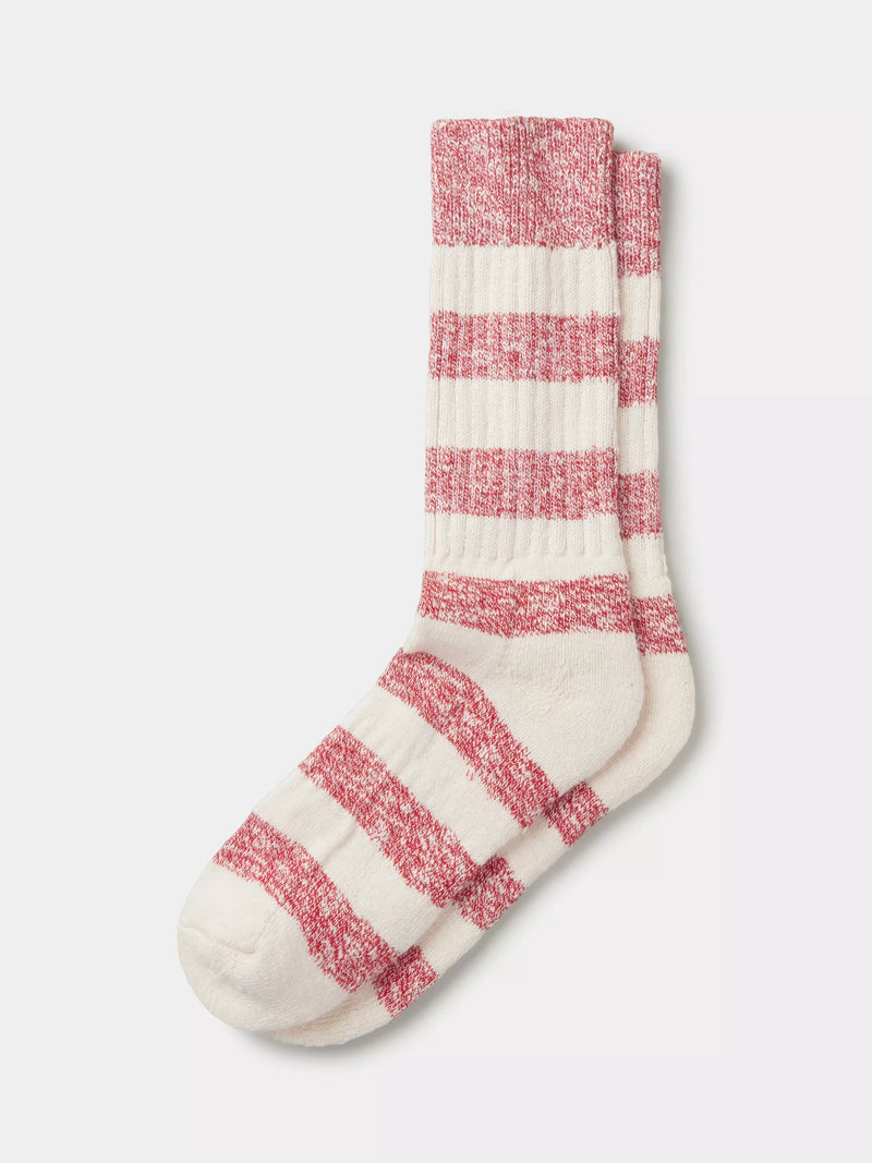 Aubin Dale Twist Stripe Cotton Blend Socks
