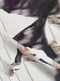 Simon Carter pocket square evil cat blue multi, imported from the UK