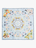Simon Carter silk pocket square Blue Multi, UK version
