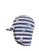John Lewis Swim Essentials Baby UPF50+ Bluey Print Sun Hat, Black Striped- Buy online at McGrocer