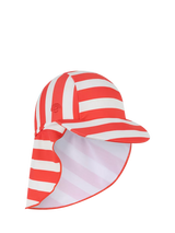 John Lewis Swim Essentials Baby Sea La Vie UPF50 Sun Cap Red Striped- Buy online at McGrocer