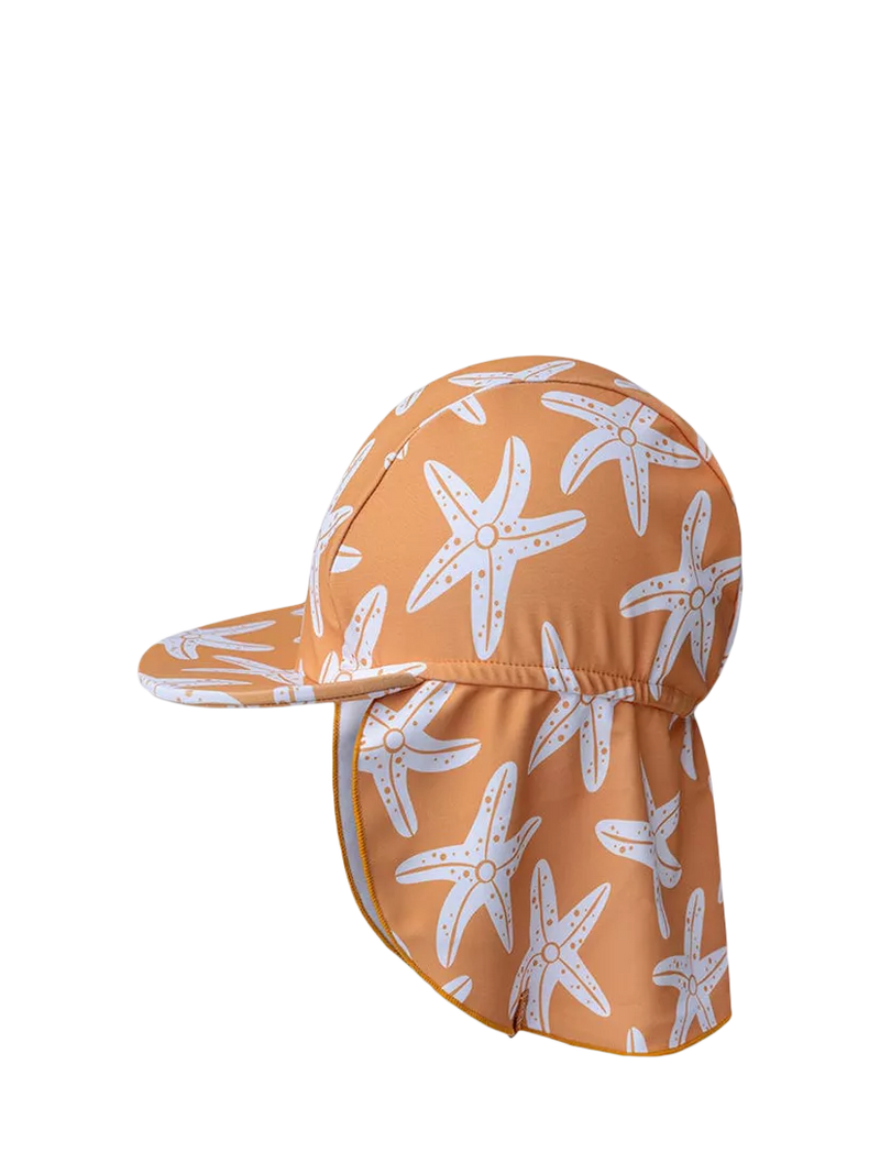 Swim Essentials baby sun hat orange sea stars, imported from the UK