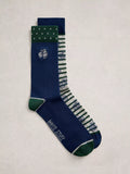 White Stuff bicycle socks pack of 2 multi - British product