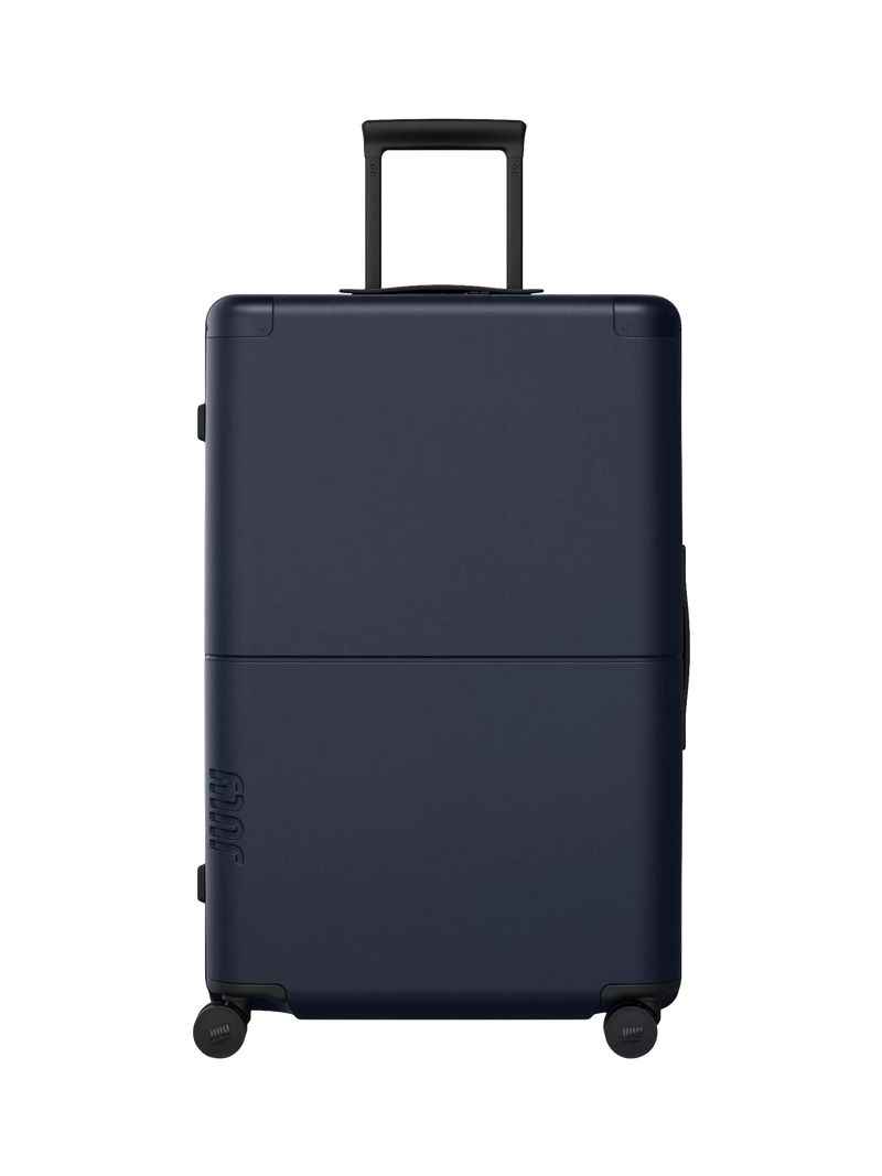 July Checked Plus 4-Wheel 77cm Large Suitcase, Navy, One Size