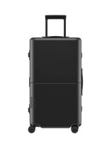 John Lewis July Checked Trunk Leather 4-Wheel 72cm Large Suitcase- Buy online at McGrocer