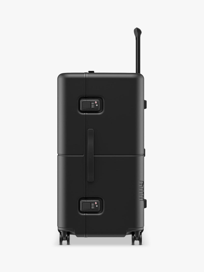 July Checked Trunk Leather 72cm suitcase (British brand)