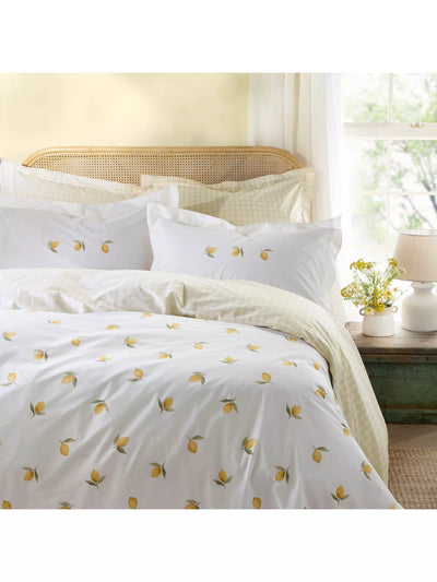 John Lewis Sophie Allport Lemons 200 Thread Count Duvet Cover Set Double- Buy online at McGrocer