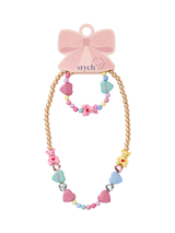 John Lewis Stych Teddy Charm Necklace and Bracelet Set Multi- Buy online at McGrocer
