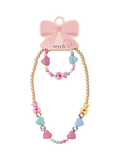 Stych teddy charm necklace and bracelet set multi 12cm - British product