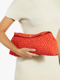 Dune London handbag red woven slouchy (British brand)