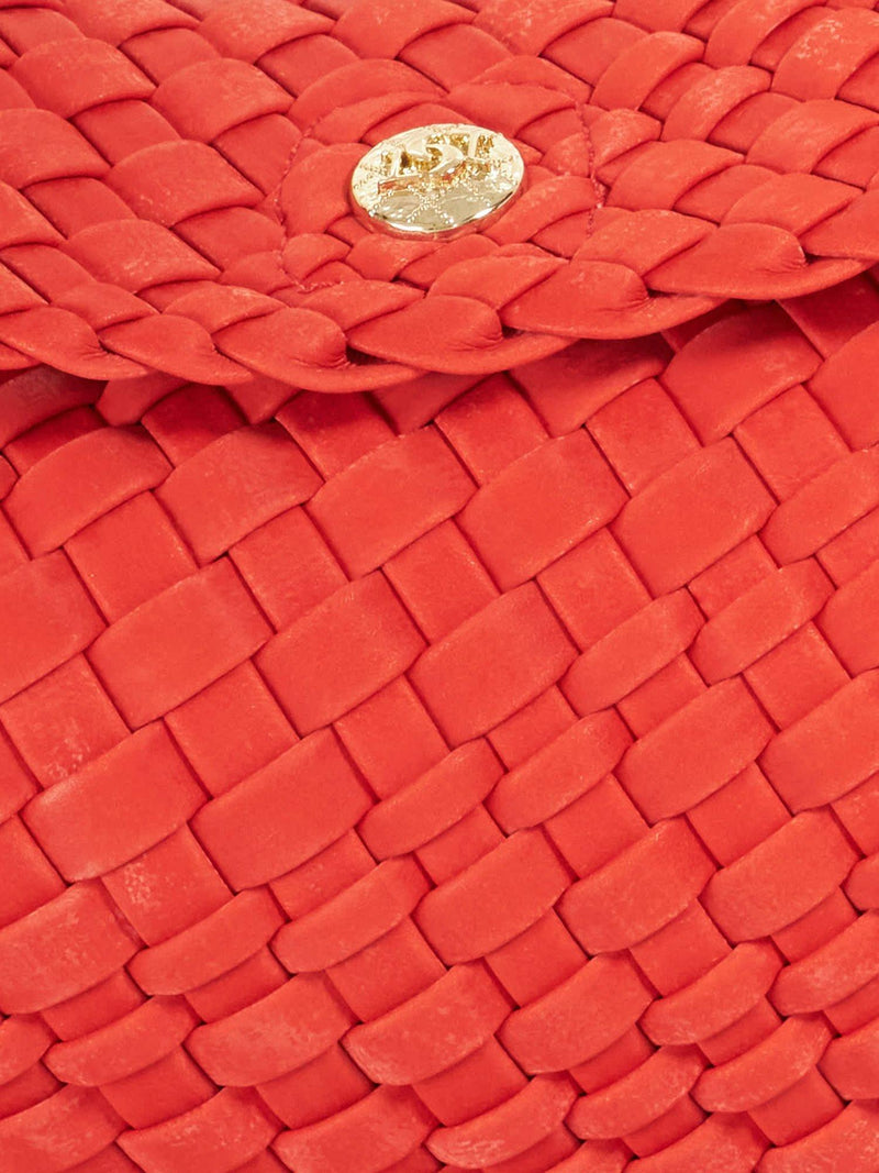 Dune London handbag red woven slouchy (British brand)