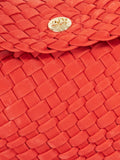 Dune London handbag red woven slouchy (British brand)