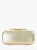 Dune London gold croc effect clutch bag, imported from the UK