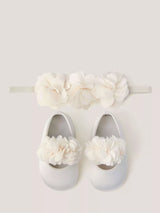 John Lewis Monsoon Baby Corsage Booties and Headband Set- Buy online at McGrocer