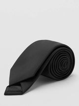 John Lewis Mango Basic Plain Tie Black- Buy online at McGrocer