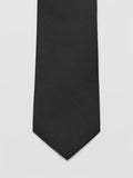 Mango plain black tie 6cm (British brand)