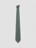 Mango basic silk blend tie in green - British product