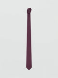 Mango plain tie in dark red with 6cm width, UK version