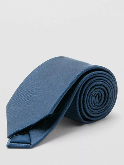 John Lewis Mango Basic Silk Blend Tie, Lt-pastel Blue, 8.0cm- Buy online at McGrocer